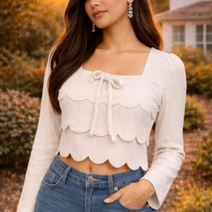 Women Beige Top